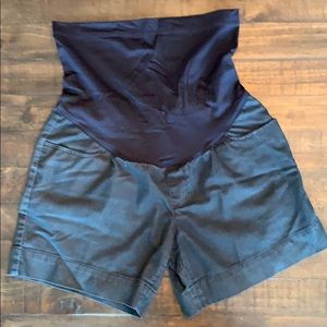 Navy Maternity Shorts